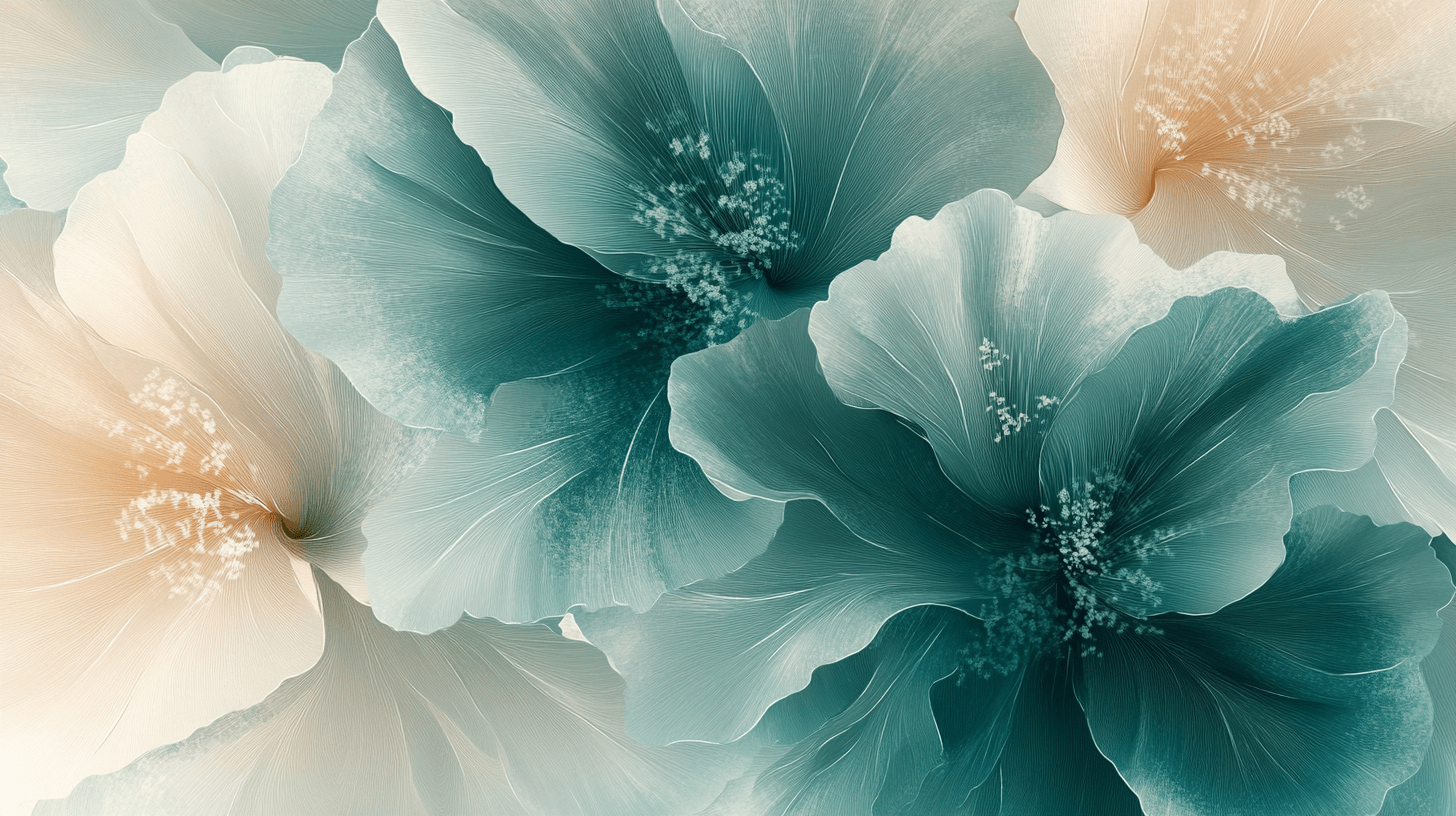 Papier Peint Fleur Blanc Grenat