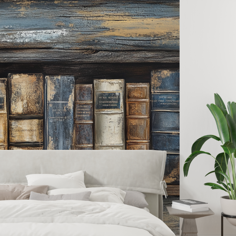 Papier peint trompe l oeil salon tapisserie tendance