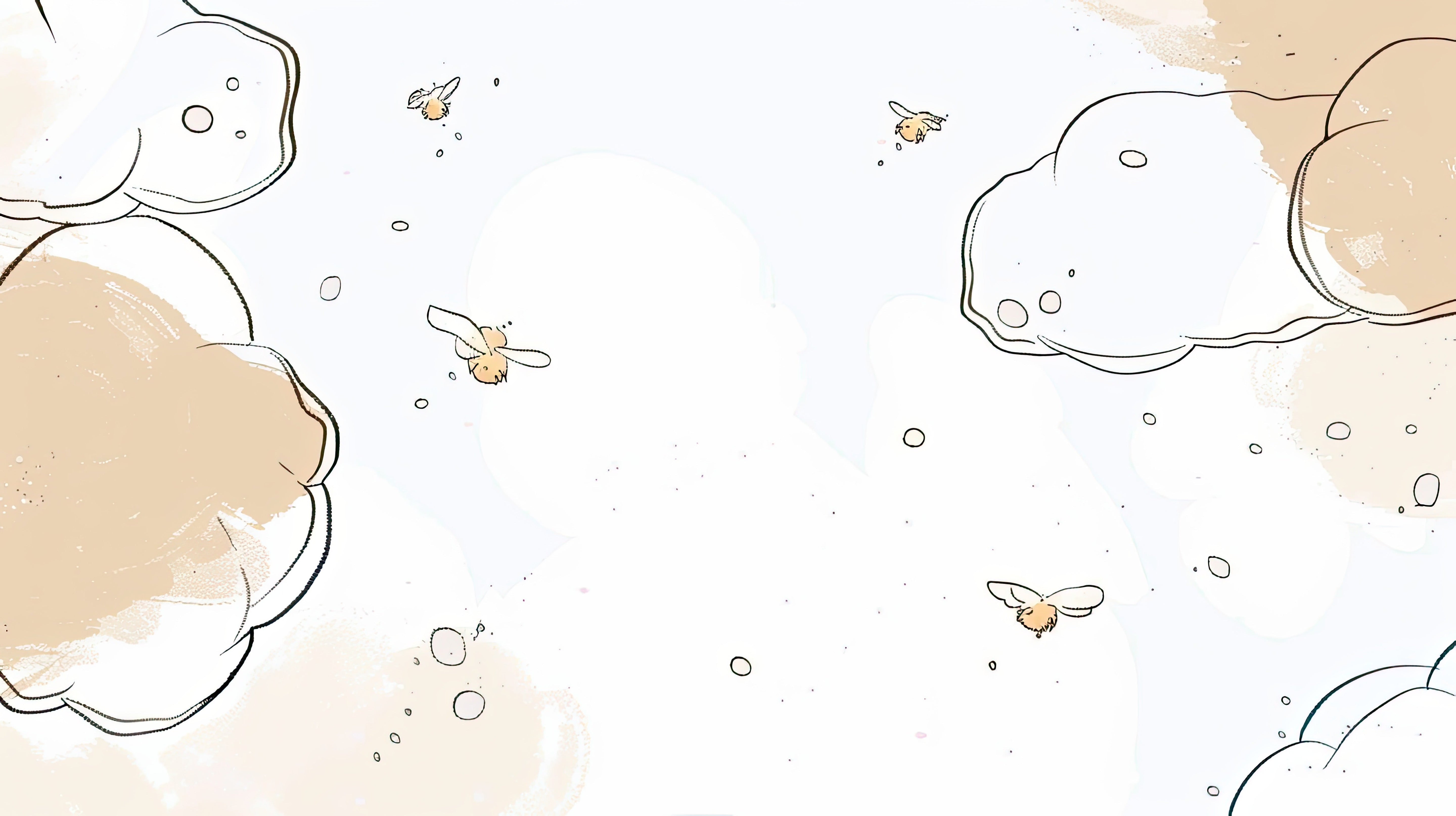 Papier peint Nuages unisexe pour bébé