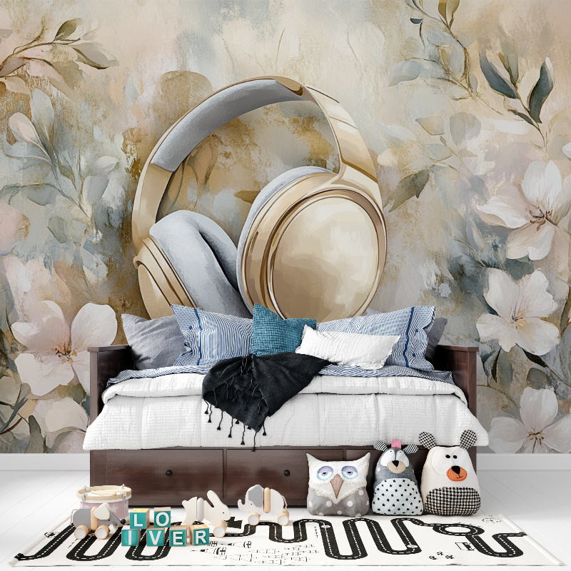 Papier peint casque delicat tapisserie pour ado