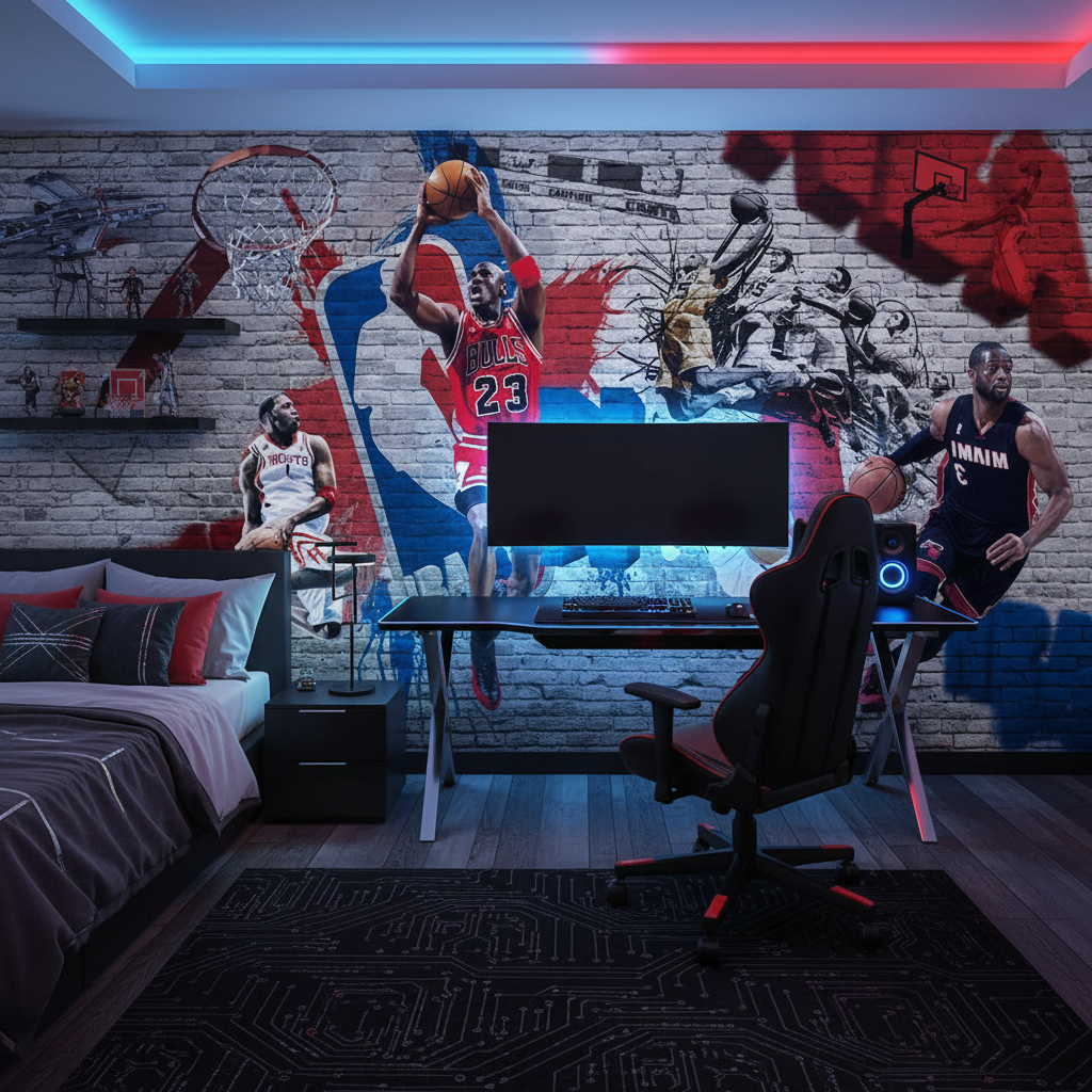 NBA-Legenden-Basketball-Hintergrundbild