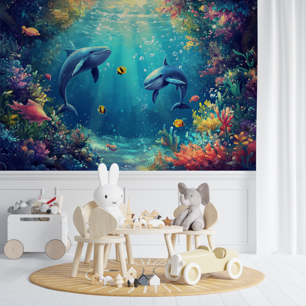 Papier peint marin aventure oceanique chambre de bebe