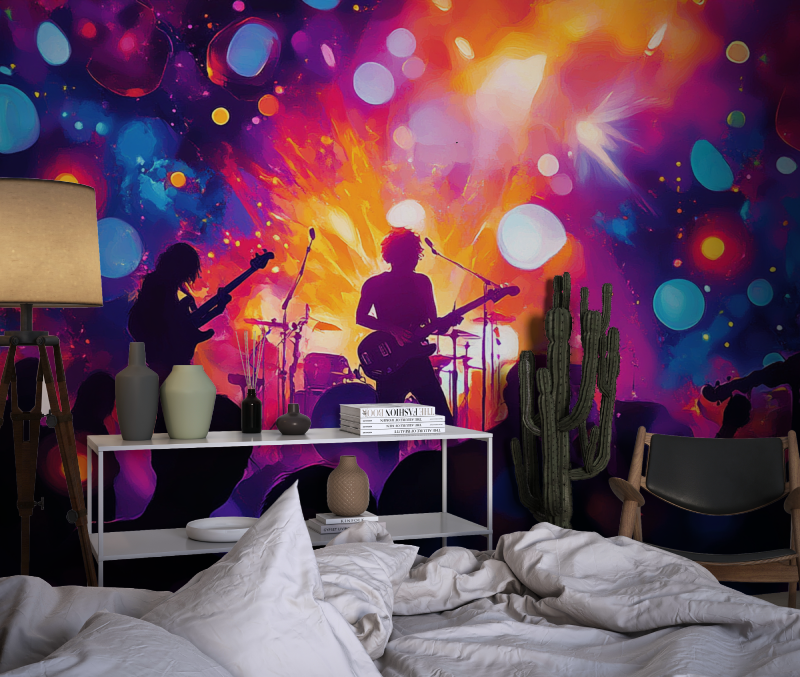 Papier peint concert musique chambre dado1