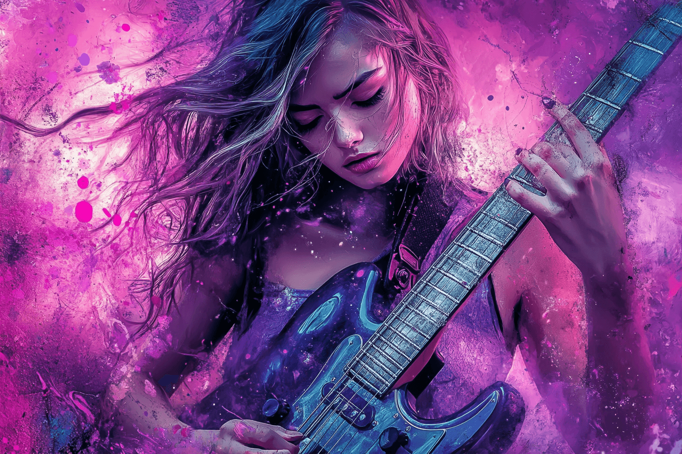 Papier Peint Graffiti Fille Rose