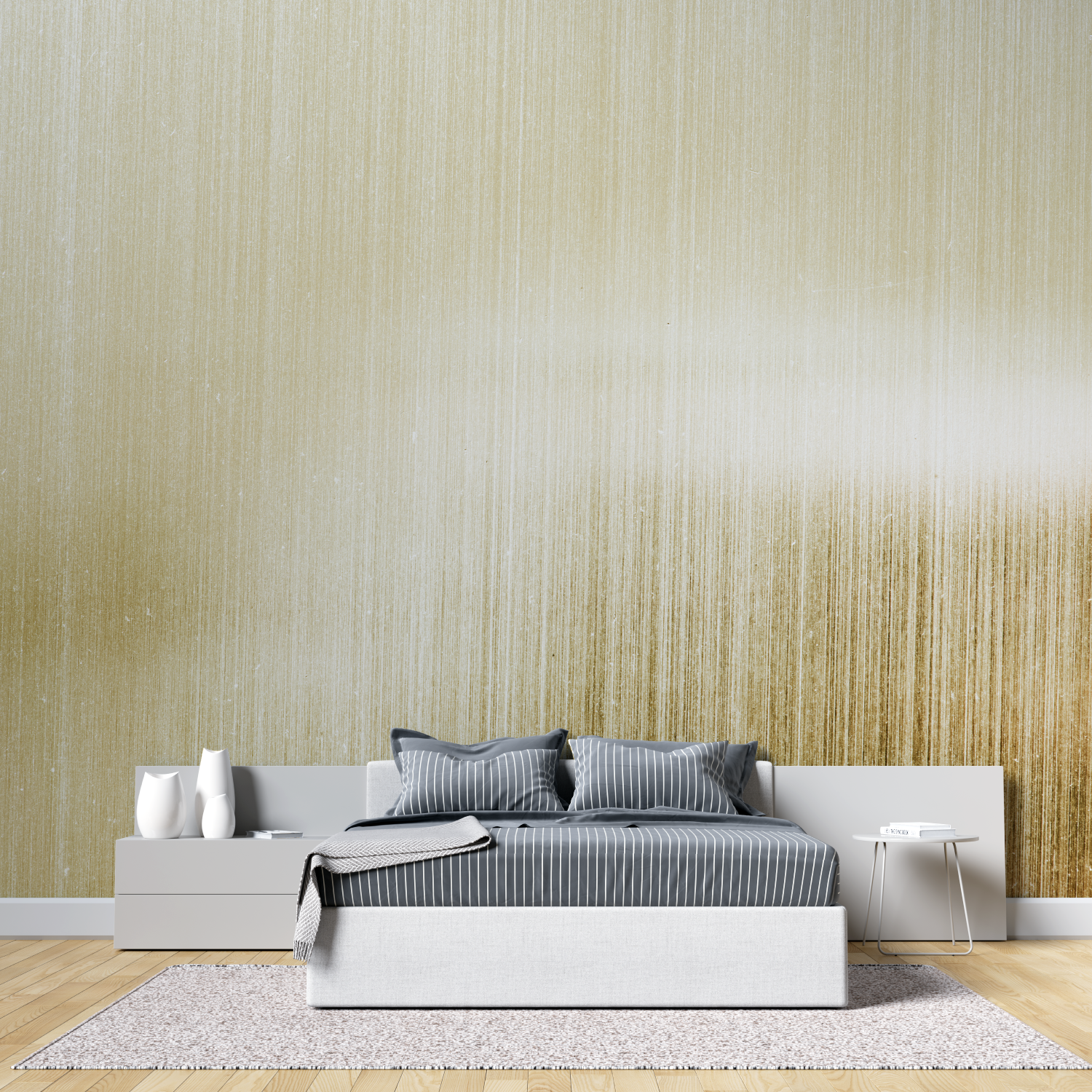 Papier Peint Brossé Doré - panoramique mural