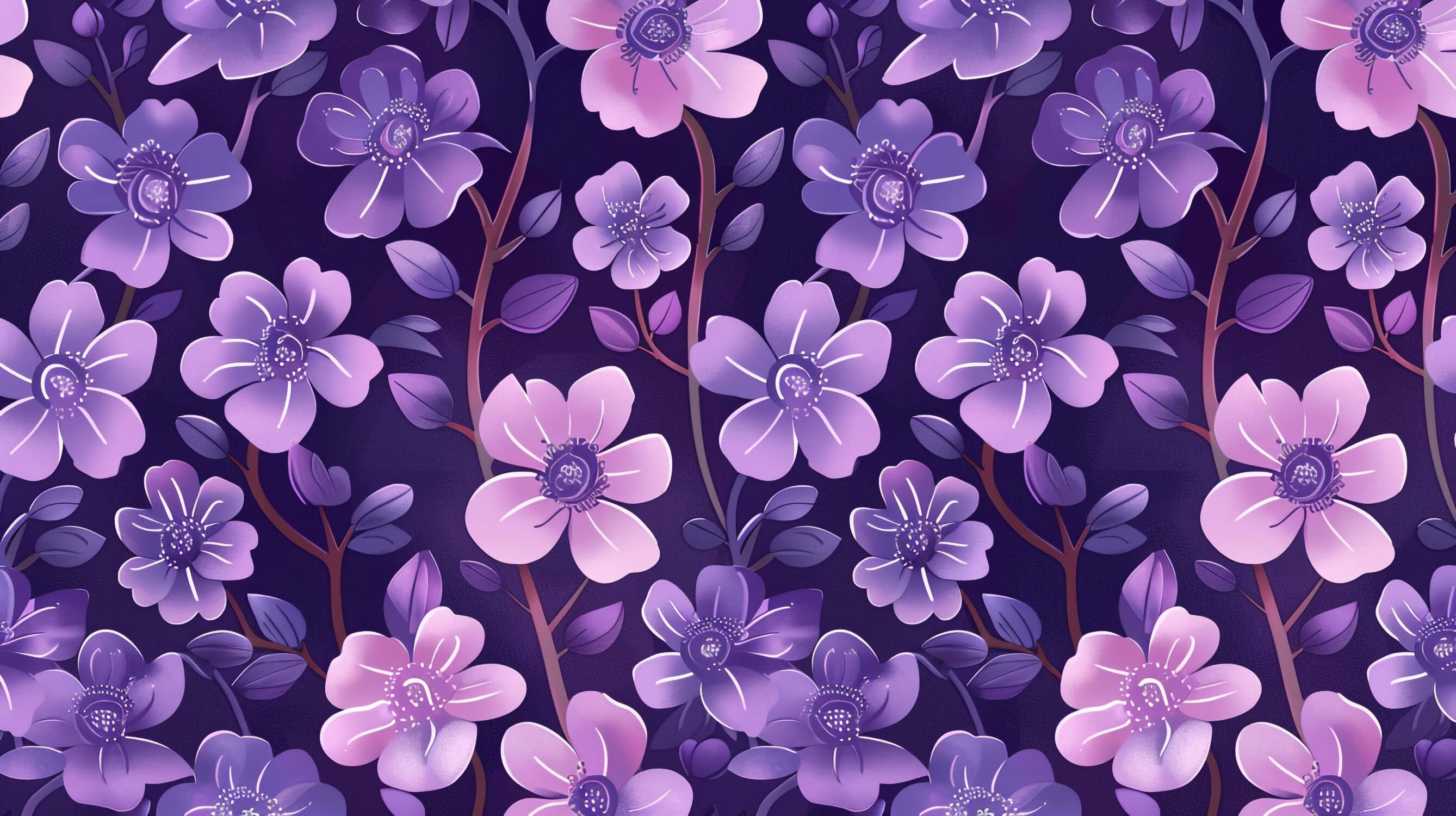 Papier Peint Motif Violet