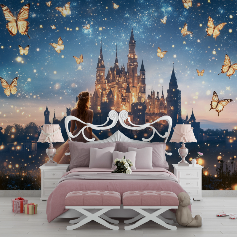 Papier peint princesse adulte chambre filles