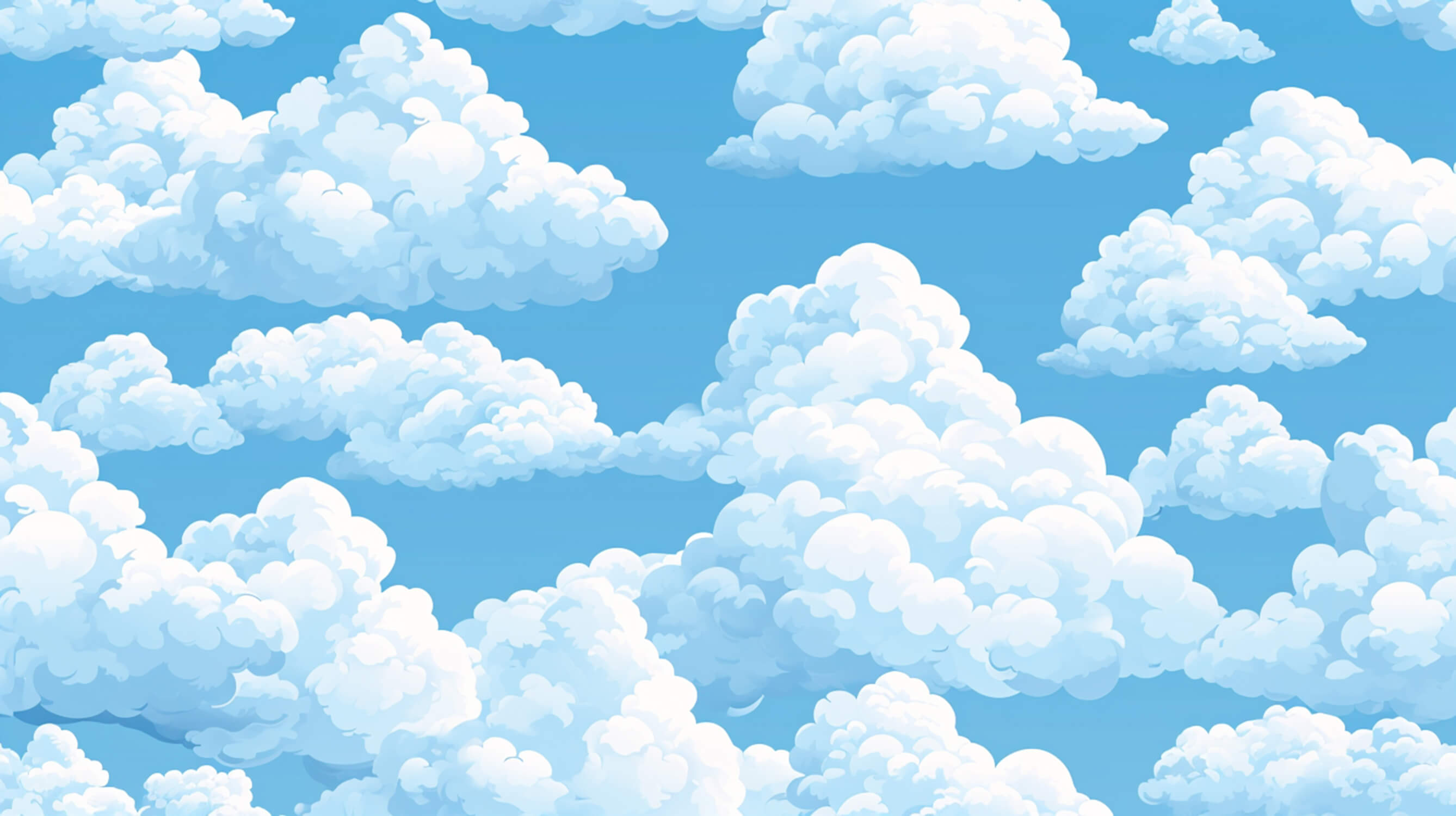 Papier Peint Nuage Bleu