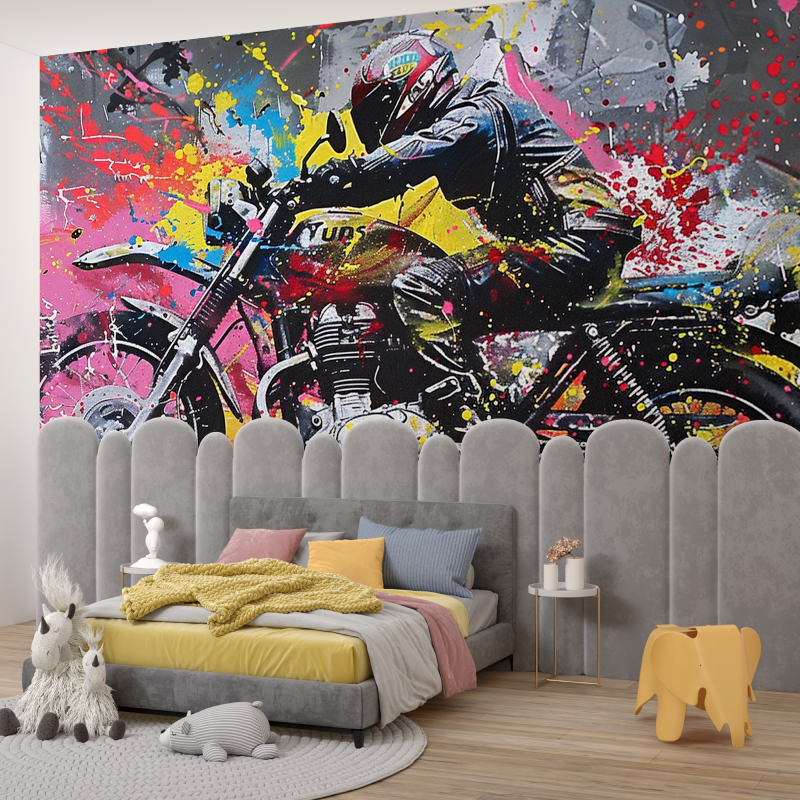 Papier peint graffiti biker garcon345