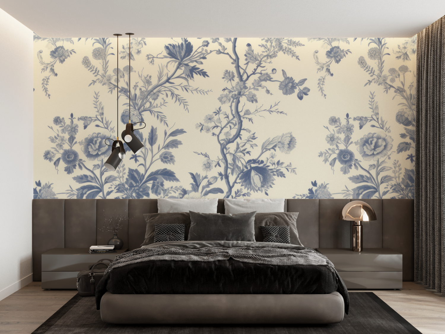 Papier Peint Toile De Jouy Mural - tapisserie