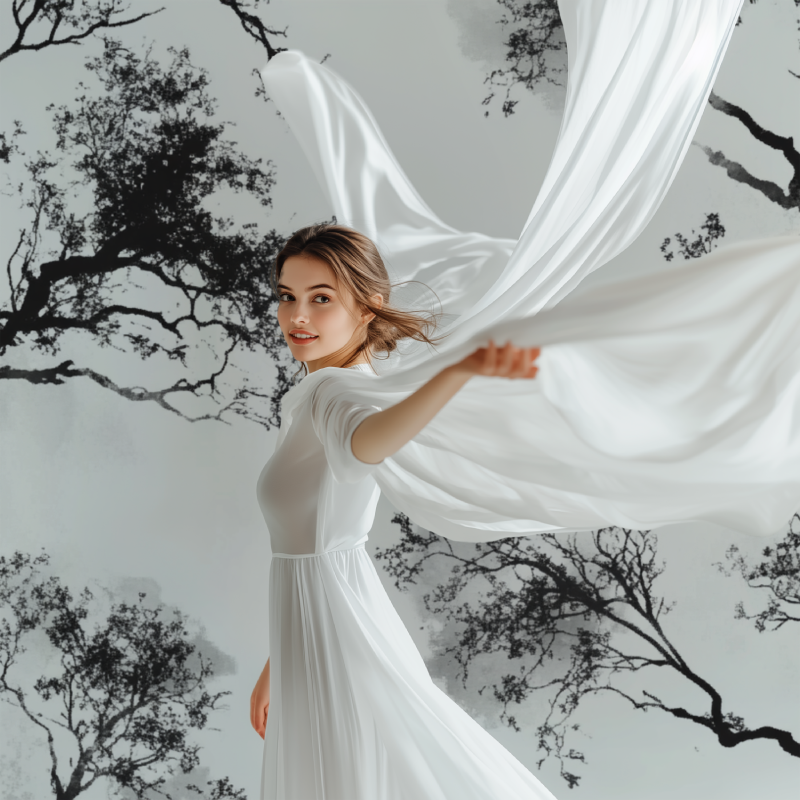 Papier peint arbre noir modele