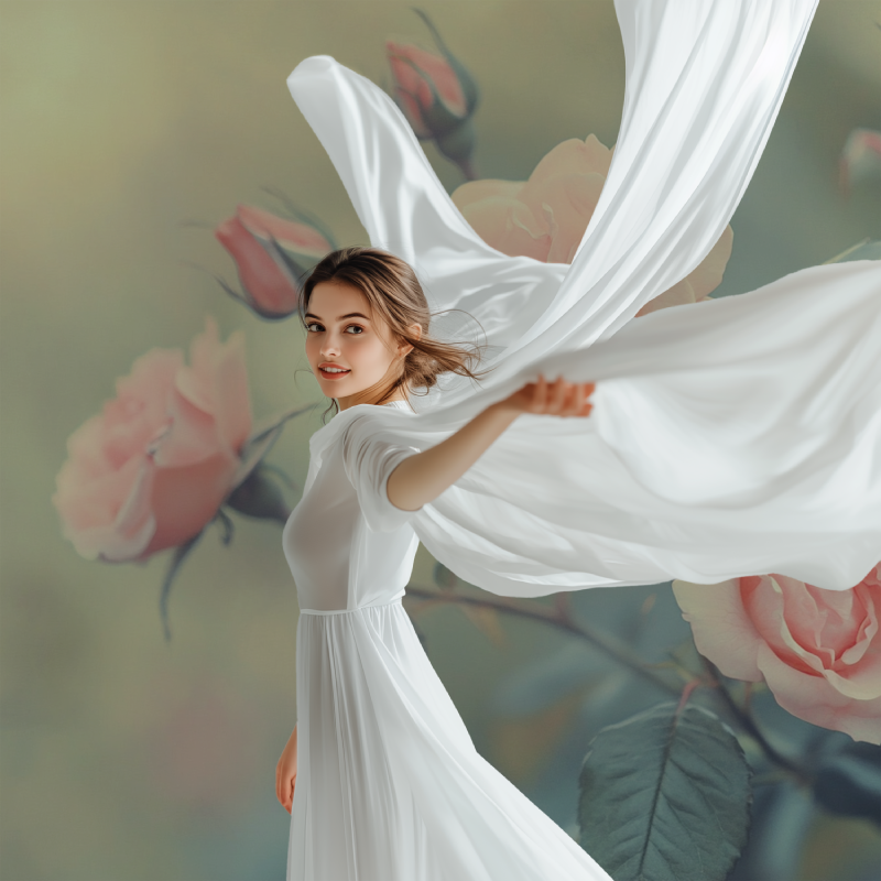 Papier peint fleur ancienne modele