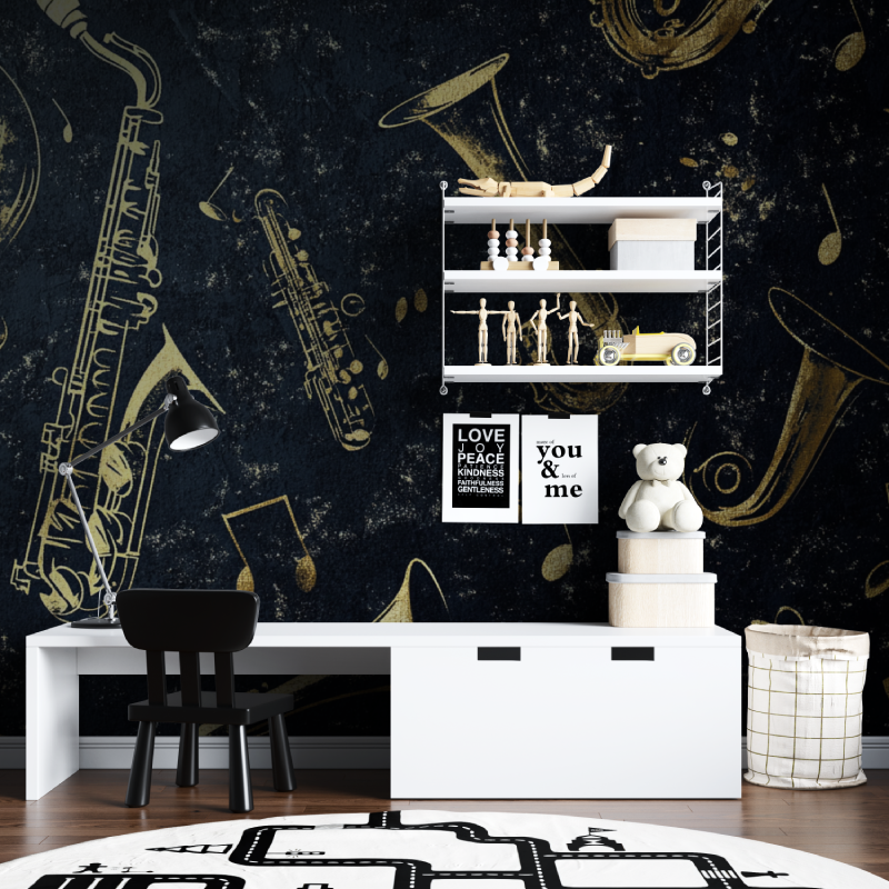 Papier peint crooner tapisserie chambre ados