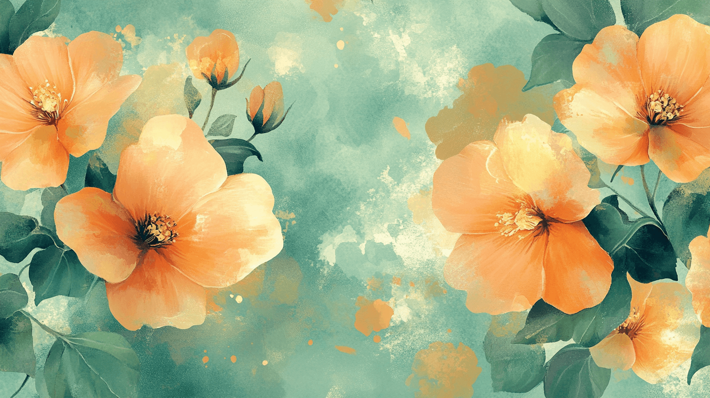 Papier Peint Fleur Verte