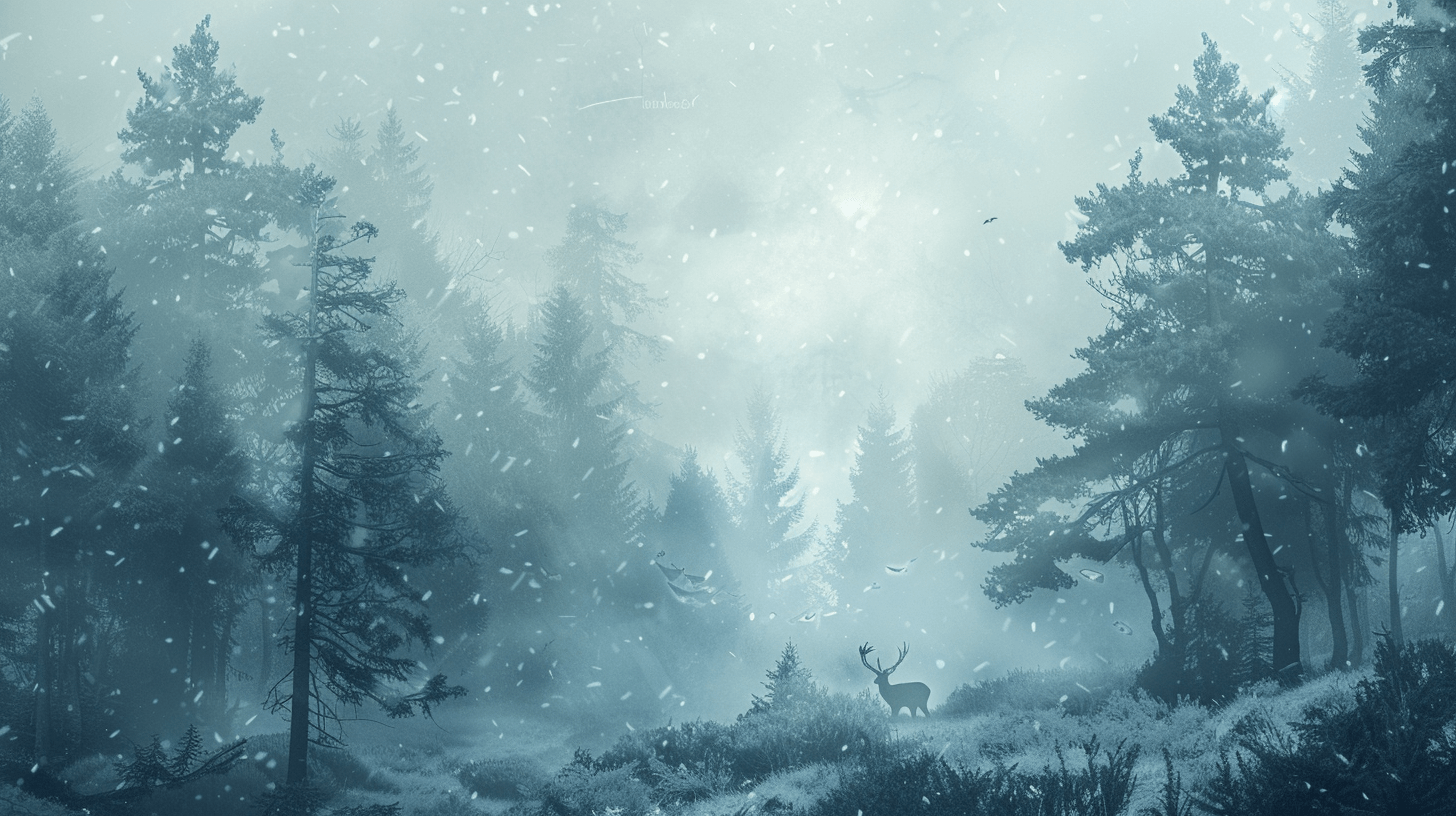 Papier Peint Cerf & Scandinave