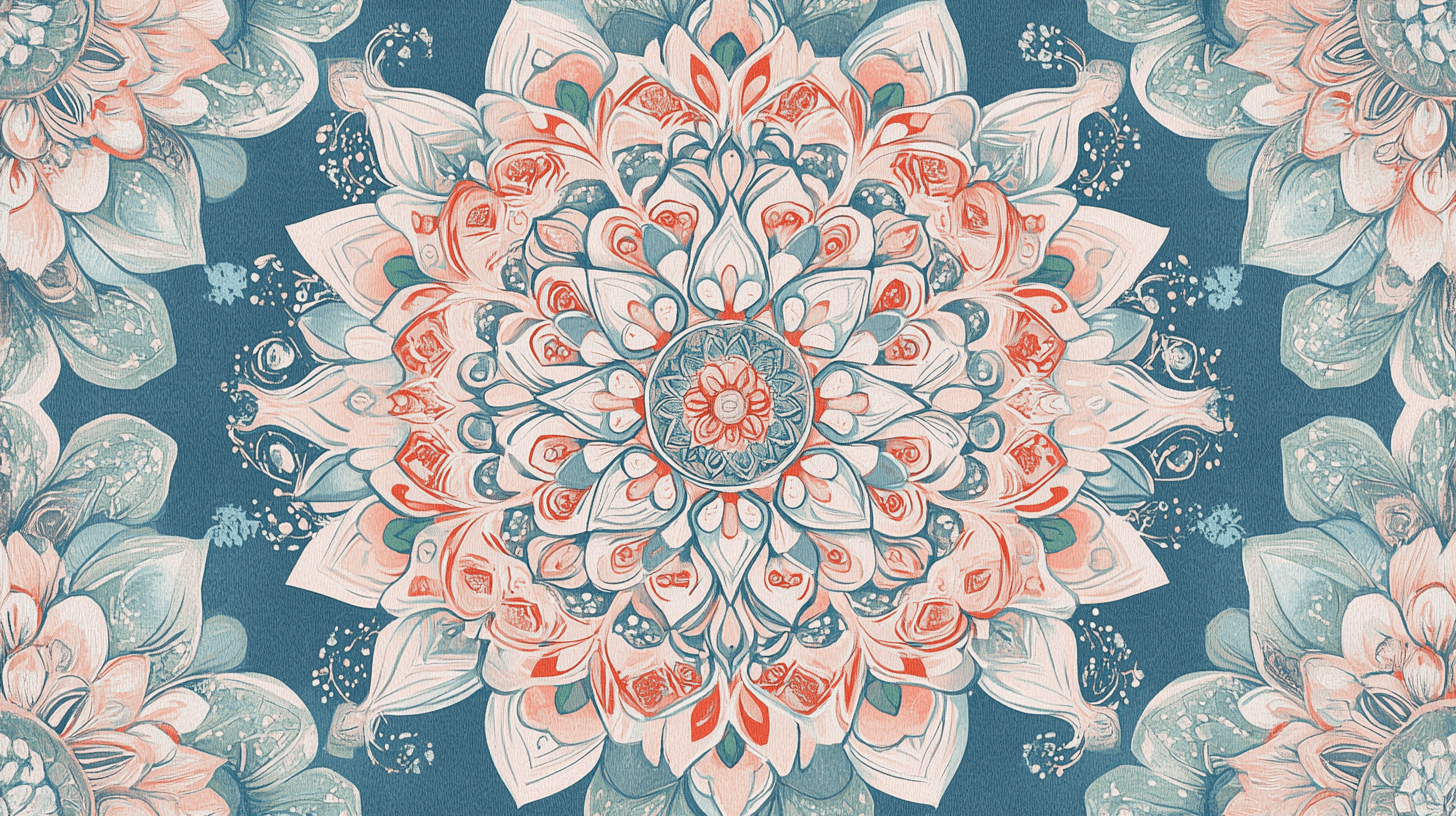 Papier Peint Fleur Mandala
