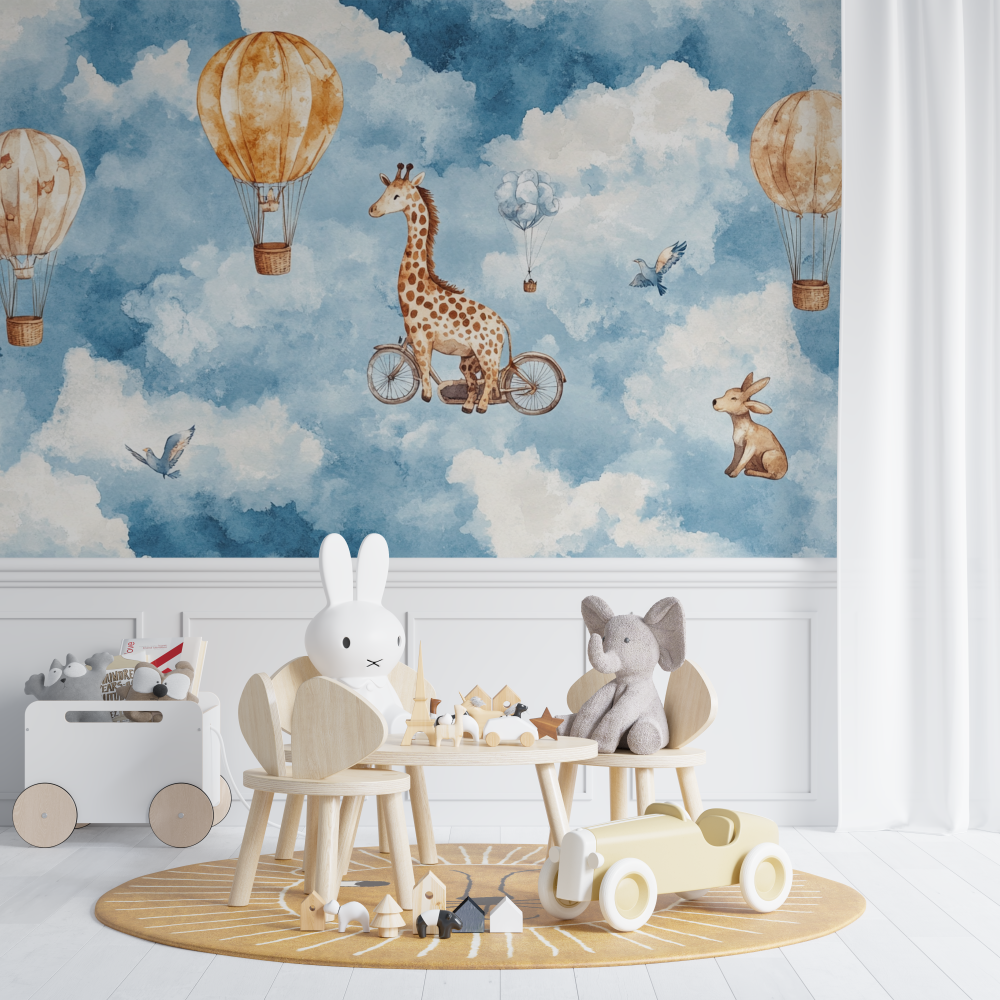 Papier peint road the sky chambre de bebe