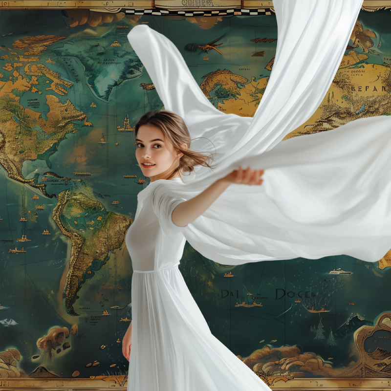 Papier peint carte du monde antique modele