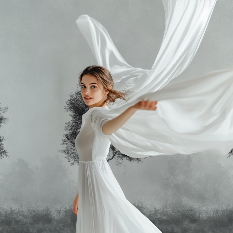 Papier peint arbre gris et noir modele