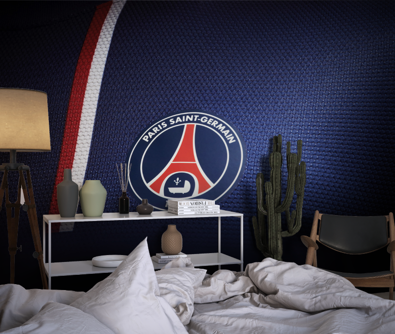 Papier peint club foot chambre dado1