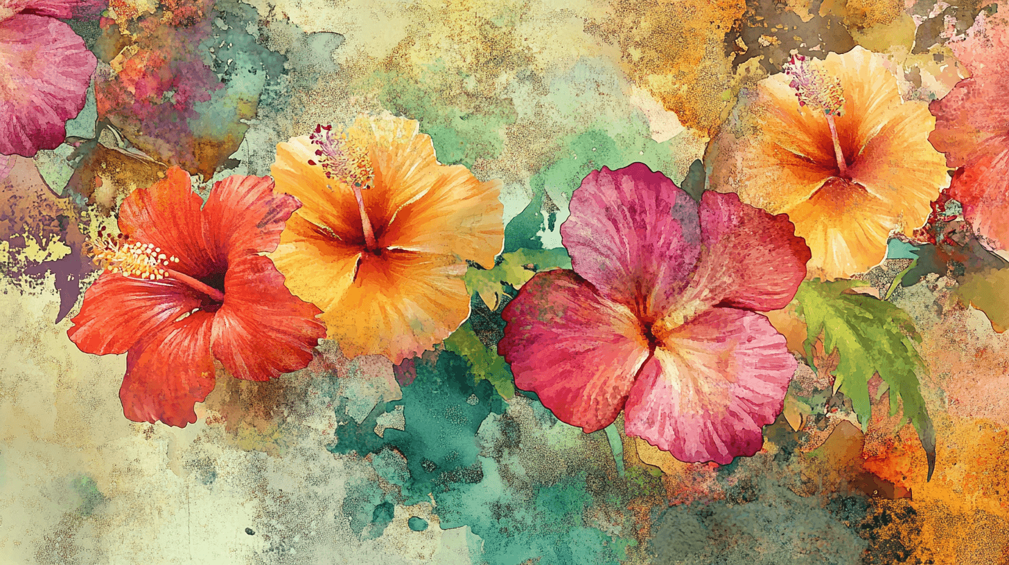 Papier Peint Fleur Exotique