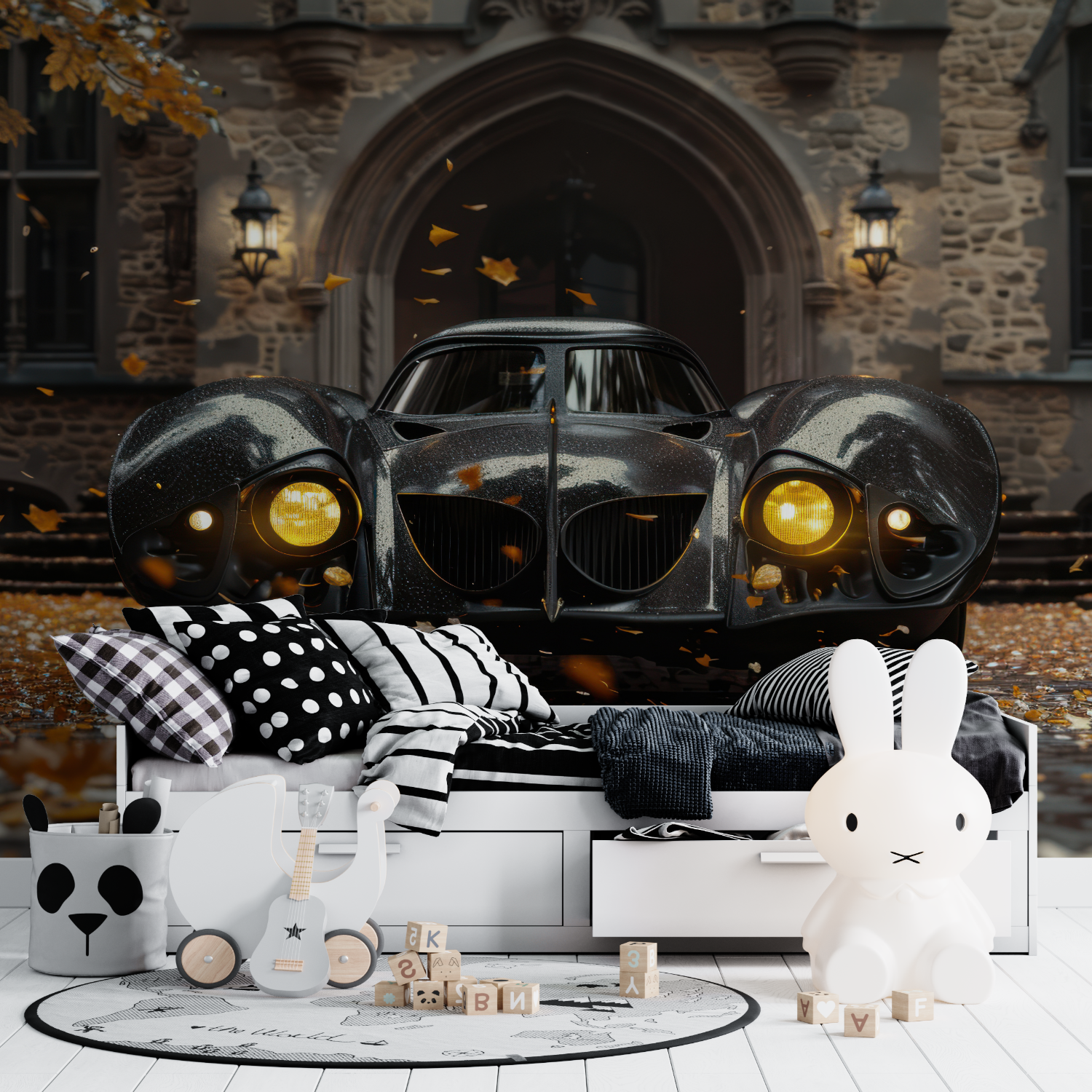 Papier peint photo voiture tapisserie ado