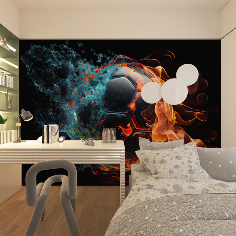 Papier peint xxl foot chambre adolescents