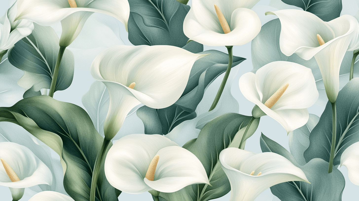 Papier Peint Fleur Calla