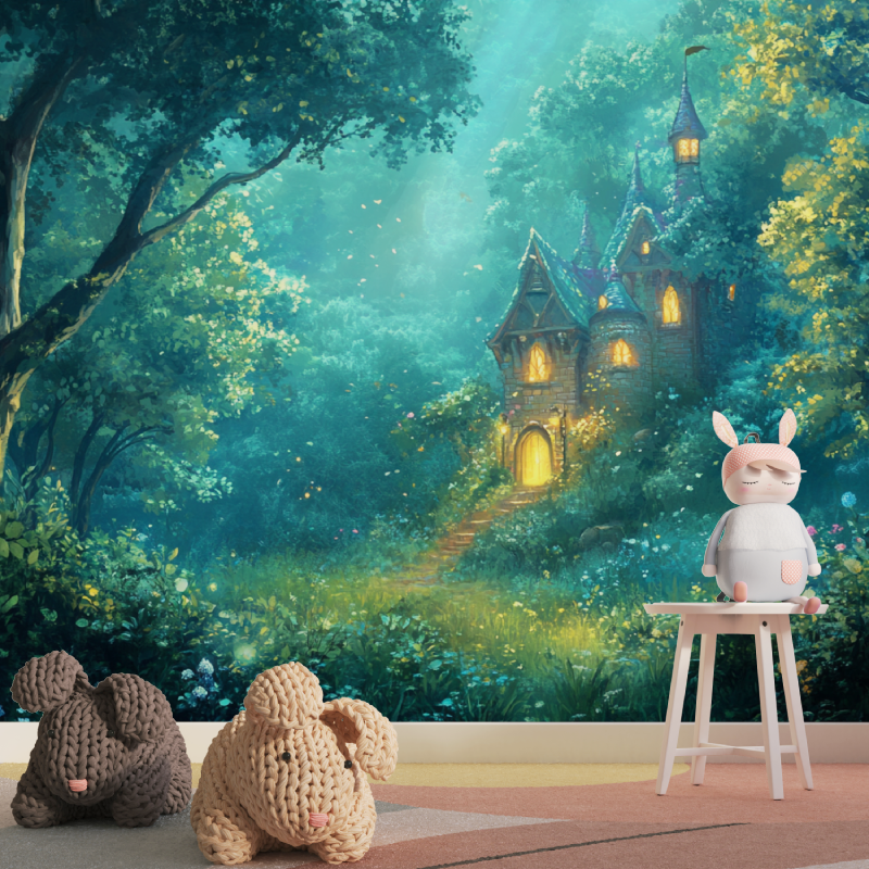 Papier peint princesse eveil de...oret tapisserie pour fille