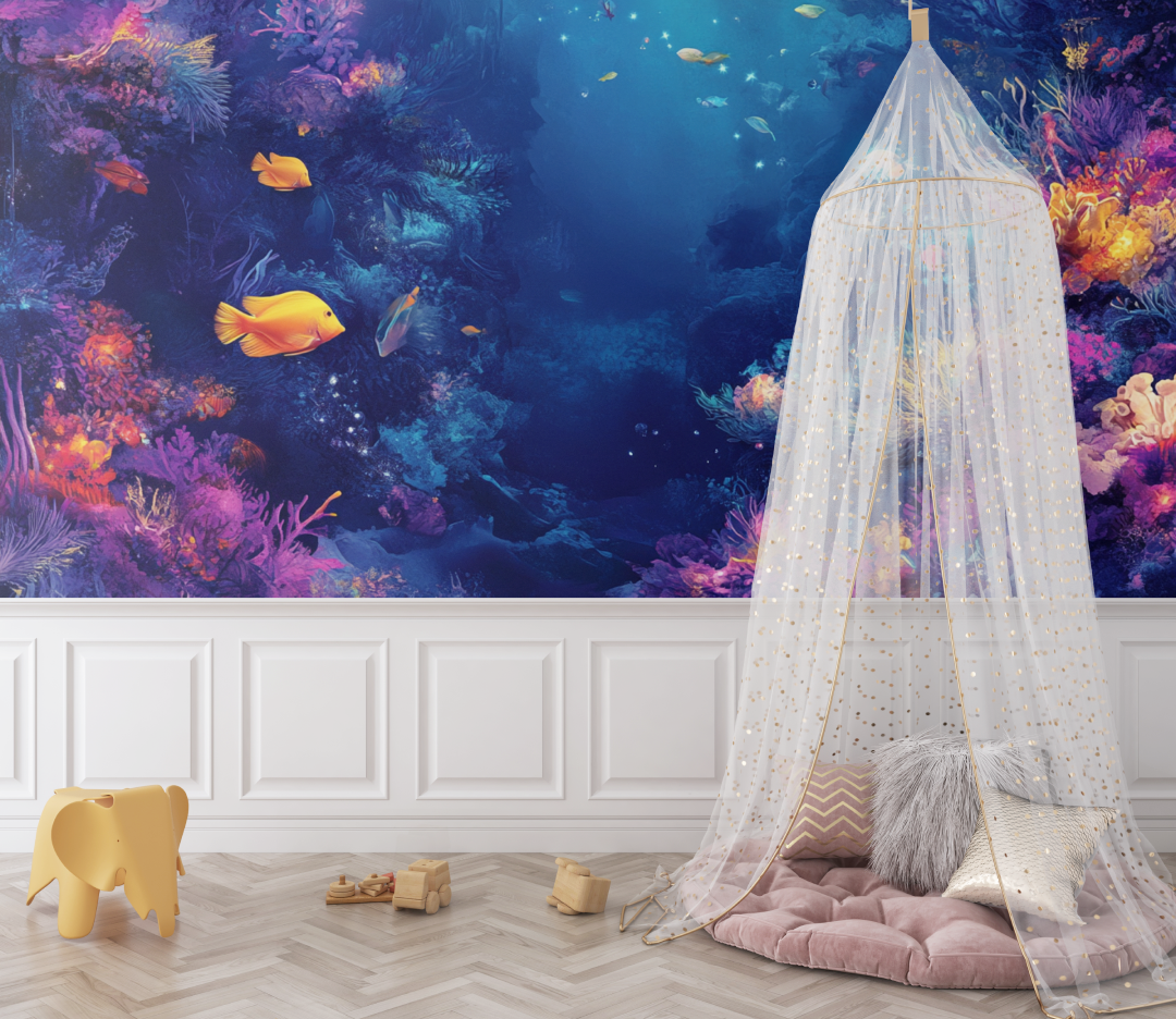 Papier peint marin monde enchante des oceans bebe