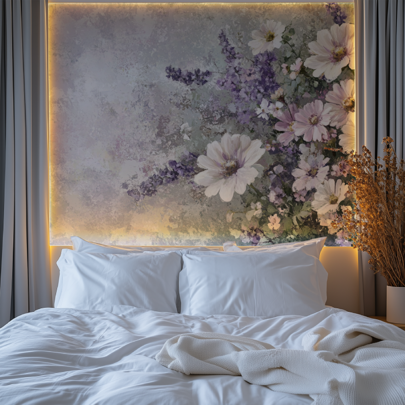 Papier peint fleur cottage chambre tendanc