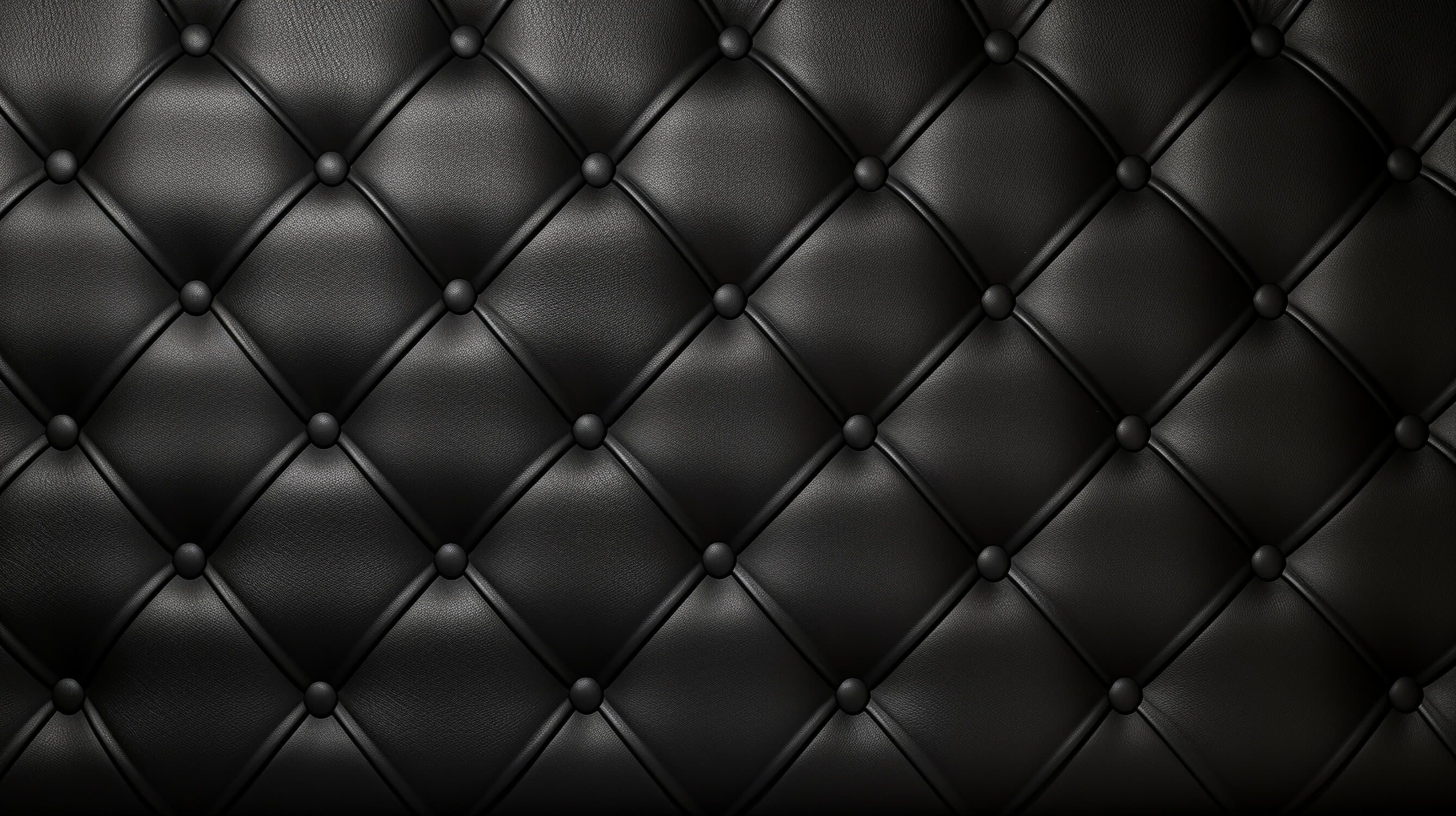 Papier Peint Noir Capitonné