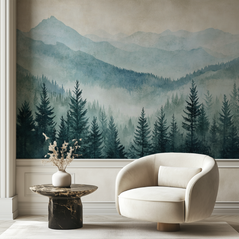 Papier peint vintage pays damerique chaise tendance