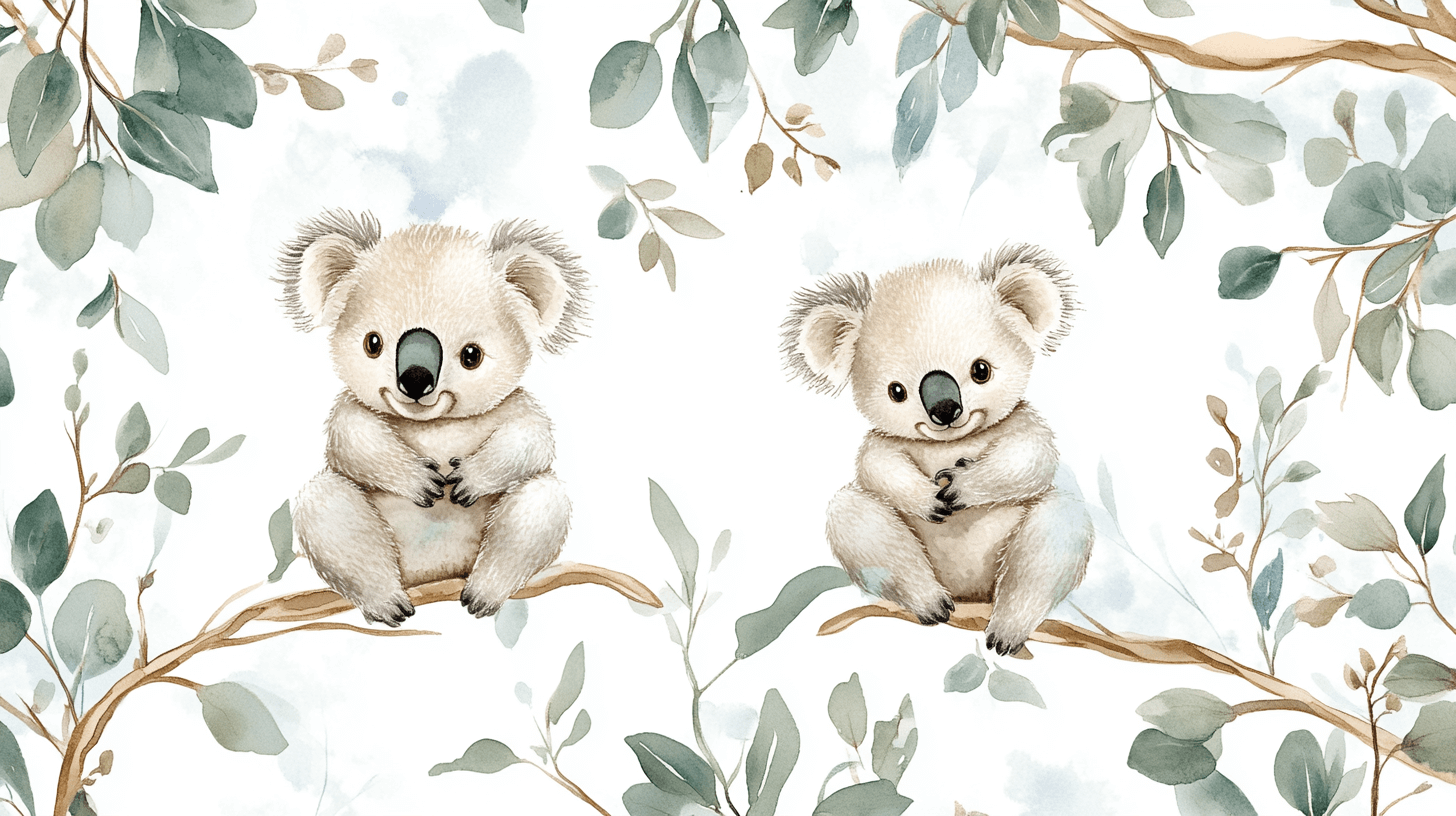 Papier Peint Koala Naissance en Douceur