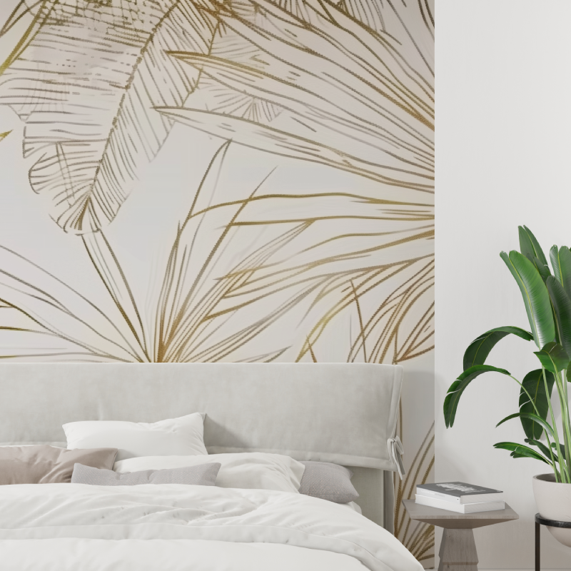 Papier peint panoramique illustration tapisserie tendance