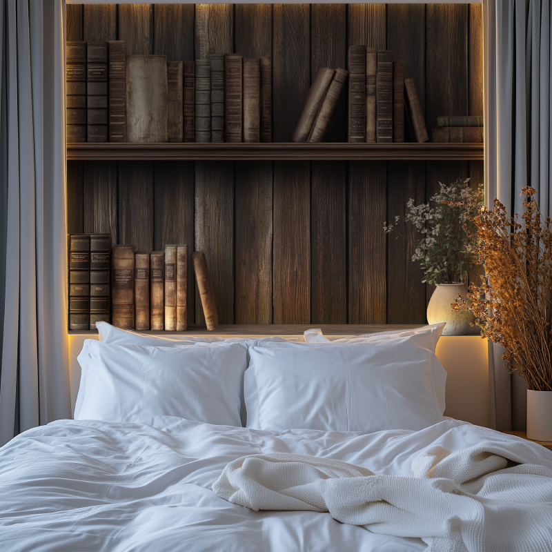 Papier peint trompe loeil haut de gamme chambre tendanc