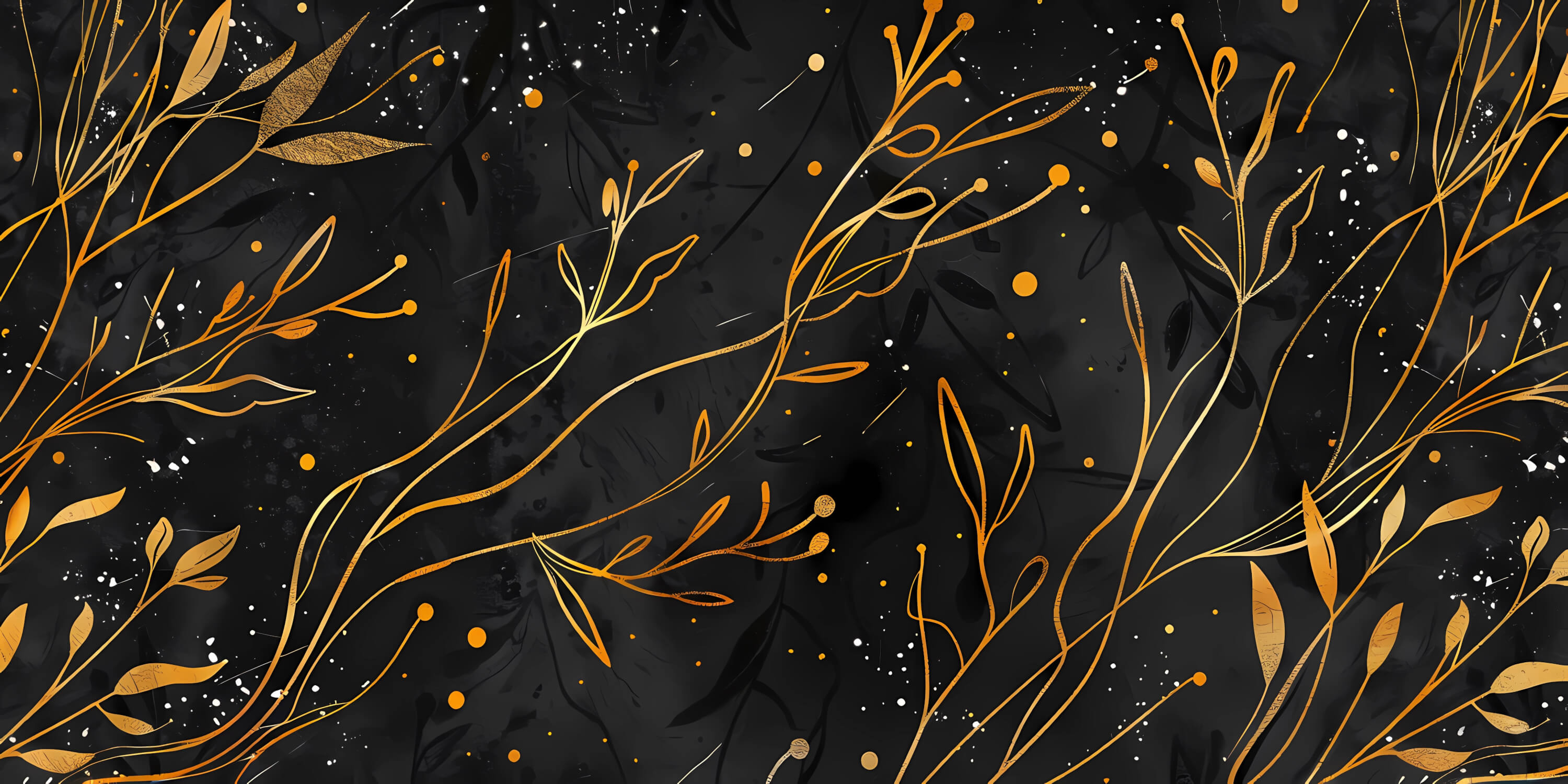 Papier Peint Art Deco Noir Et Doré