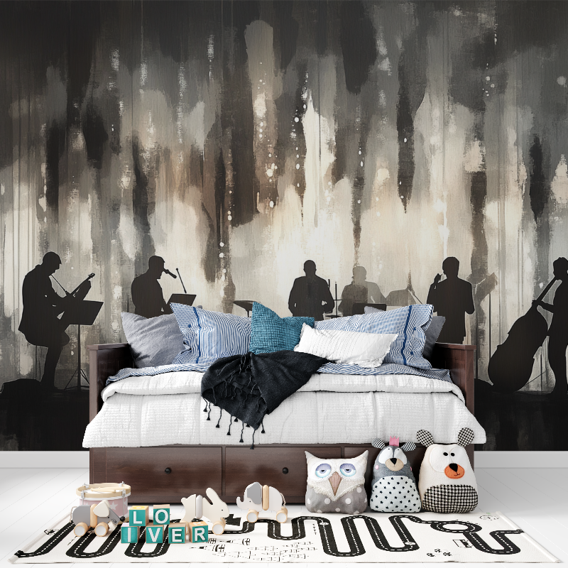 Papier peint deco musique tapisserie pour ado