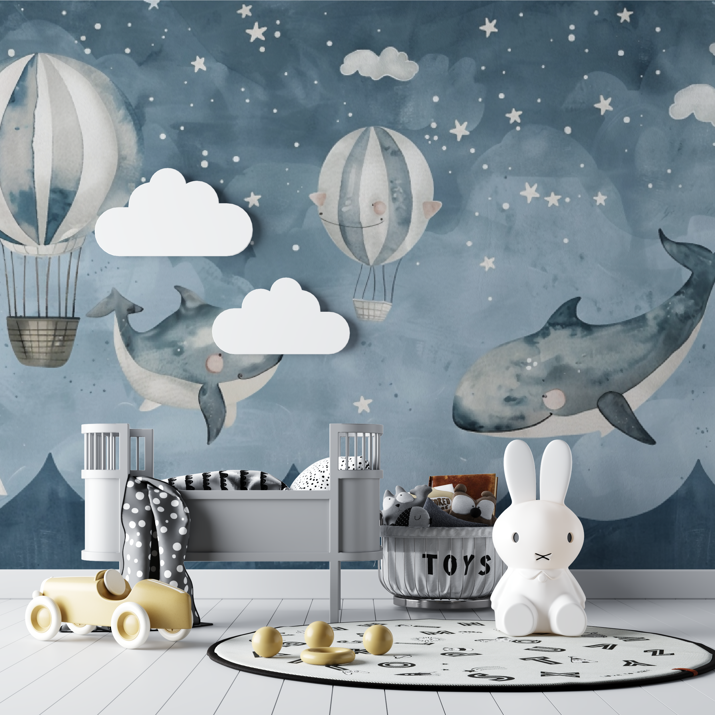 Papier peint bébé Rêves célestes - chambre de bebe
