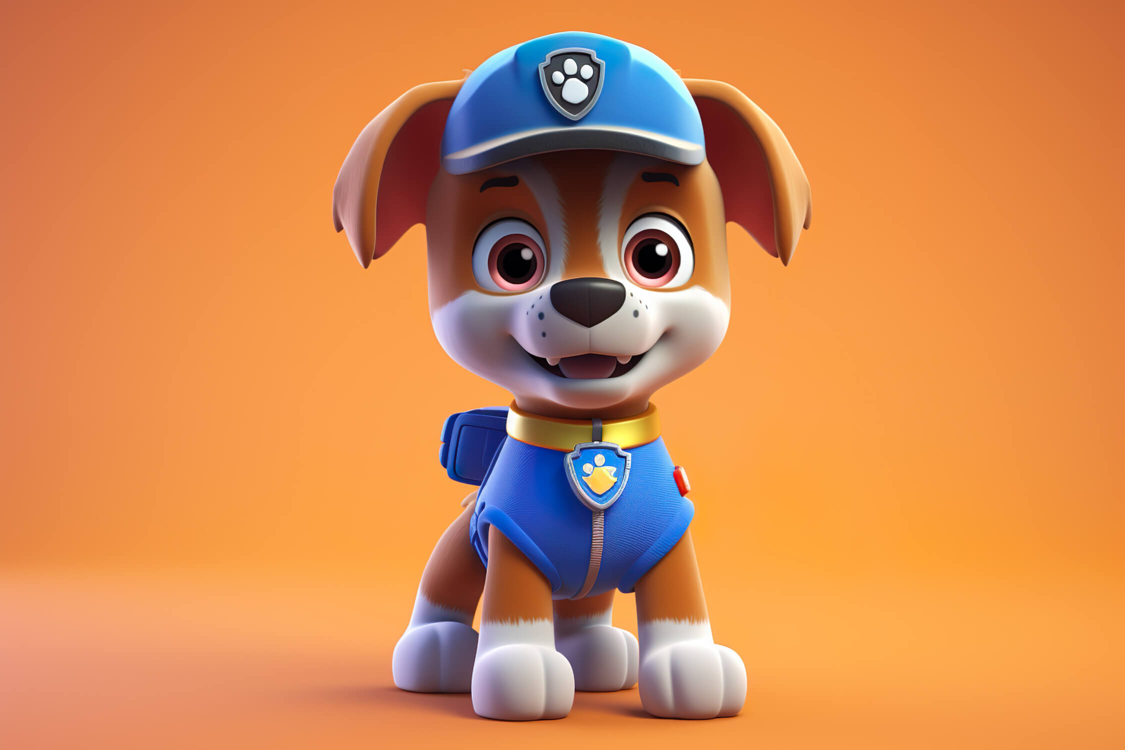 Papier Peint Pat Patrouille Orange