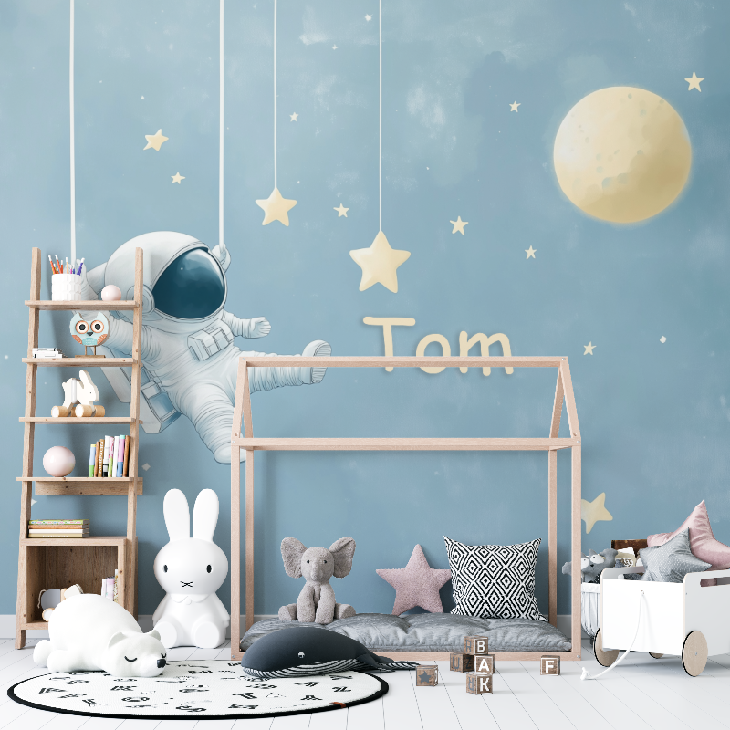 Papier peint prenom astronaute 12