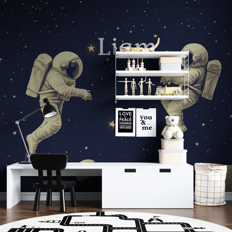 Papier peint prenom ado tapisserie chambre ados