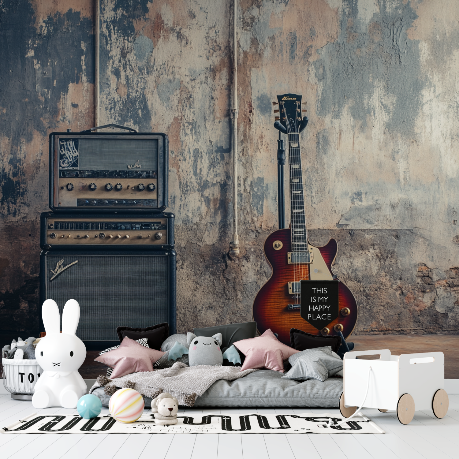 Papier peint studio rock star tapisserie garcon