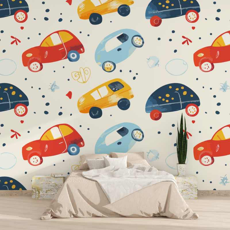 Papier peint voiture enfant 1815