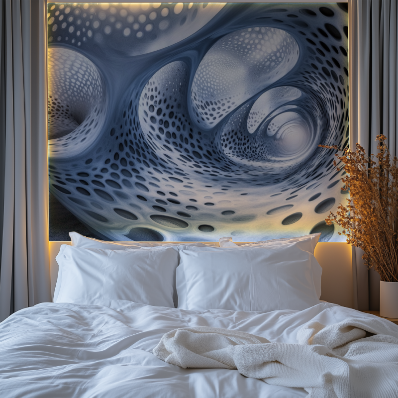 Papier peint trompe l oeil couloir chambre premium