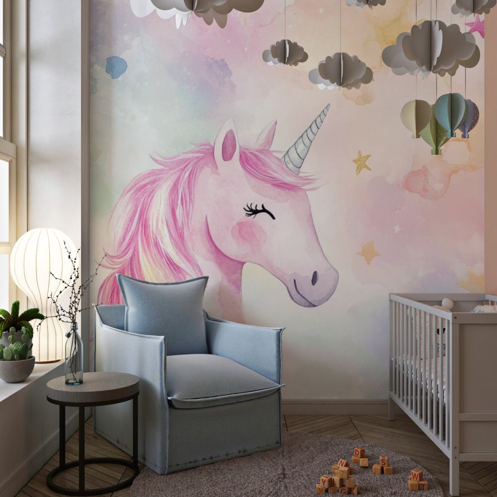 Papier peint chambre enfant lic...spiration chambre de fille