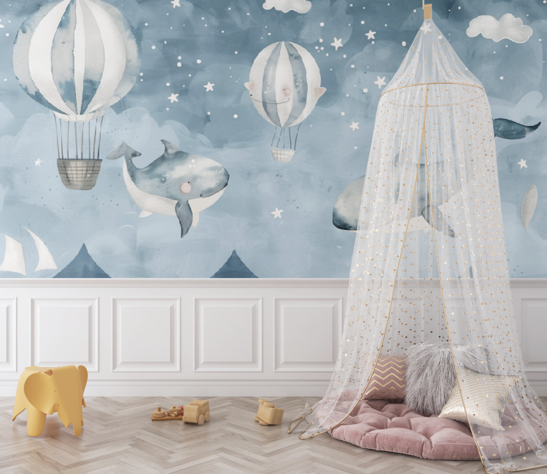 Papier peint bébé Rêves célestes - chambre bébé