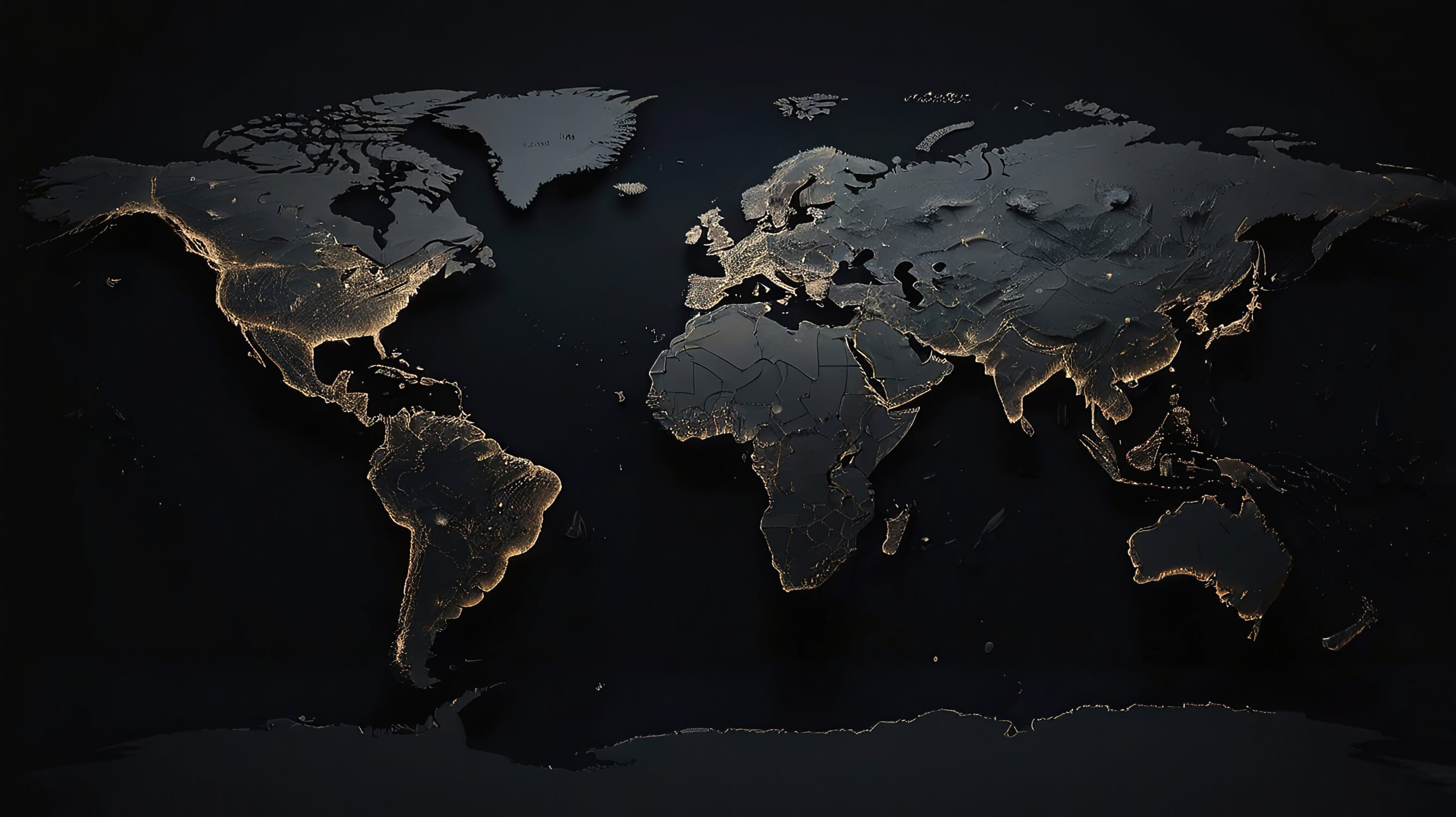 Papier Peint Carte Du Monde Noire