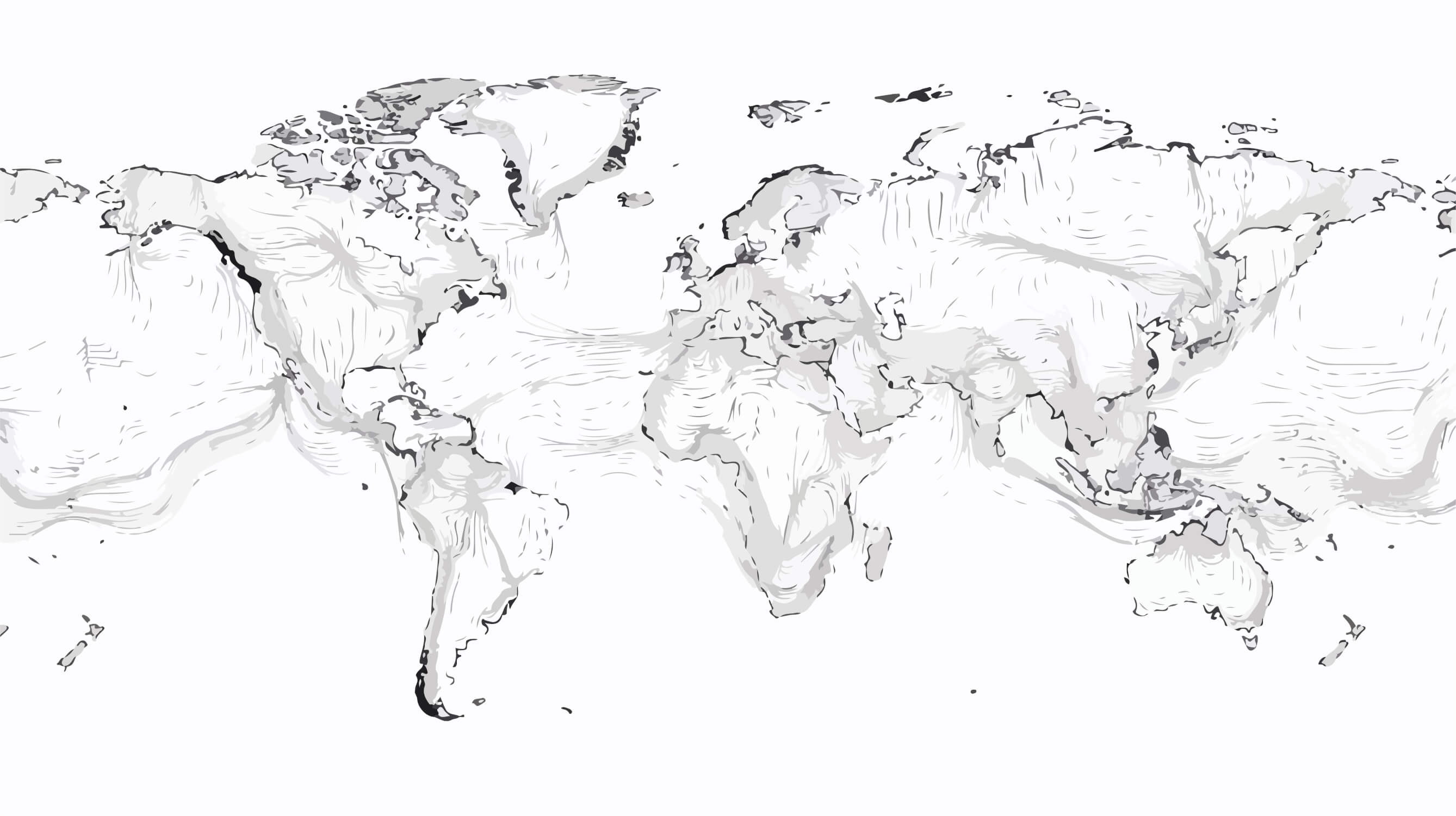 Papier Peint Carte Du Monde Dessin