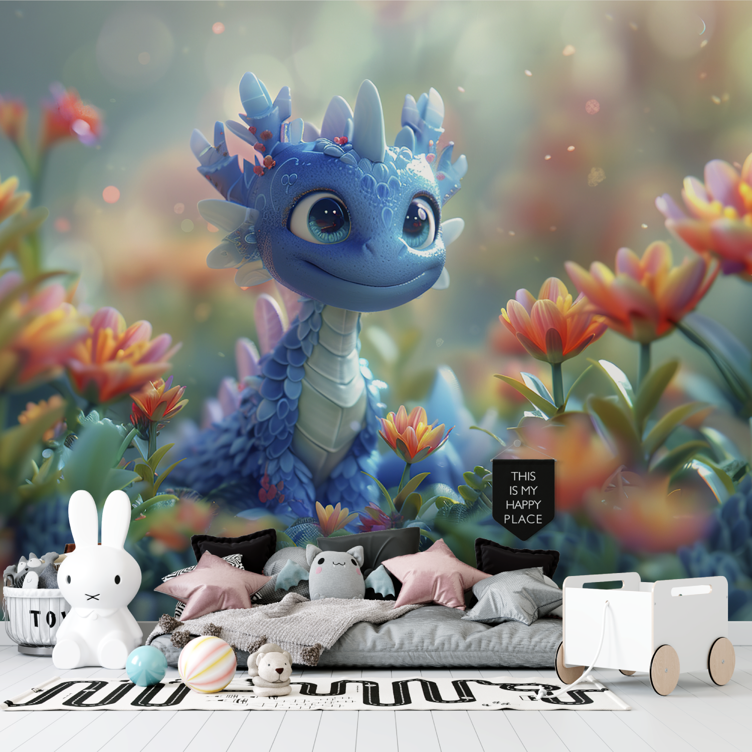 Papier Peint Dinosaure pour Garçon - panoramique garçon